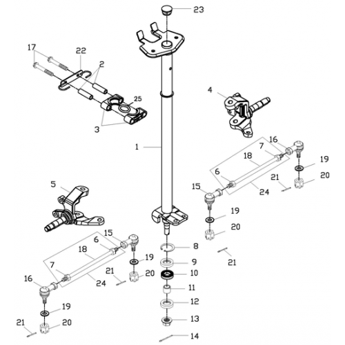 Steering (Adly ATV 150S Interceptor) Steering (Adly ATV 150S Interceptor)
