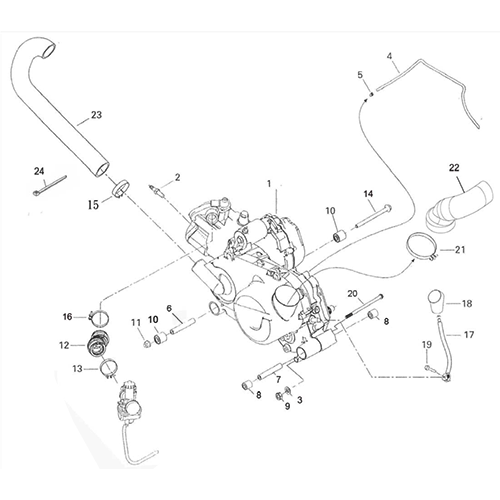 Engine and Engine Support (Adly ATV 200S) Engine and Engine Support (Adly ATV 200S)