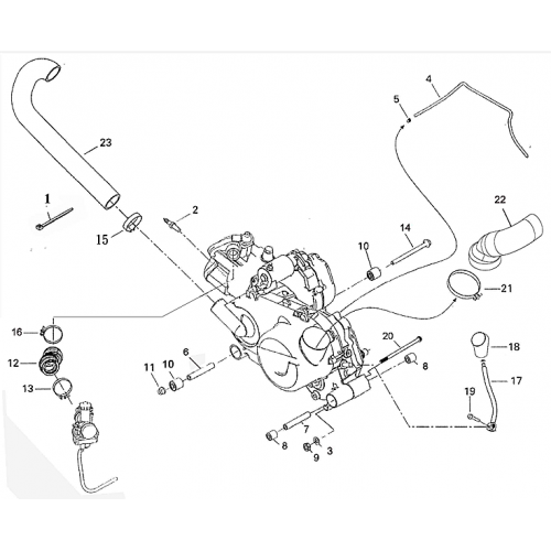 Engine and Engine Support (Adly ATV 220S) Engine and Engine Support (Adly ATV 220S)