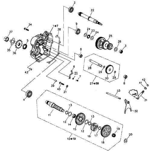 Gear Shift (Adly ATV 220S)