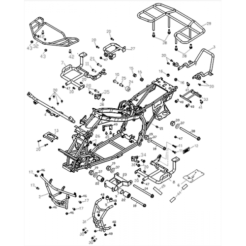 Frame Body (Adly ATV Q280)