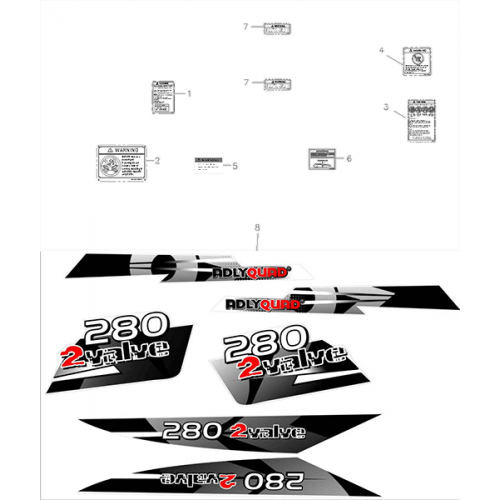 Stickers (Adly ATV Q280) Stickers (Adly ATV Q280)