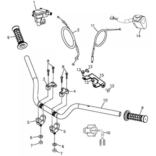 Handle Bar (Adly ATV Q300) Handle Bar (Adly ATV Q300)