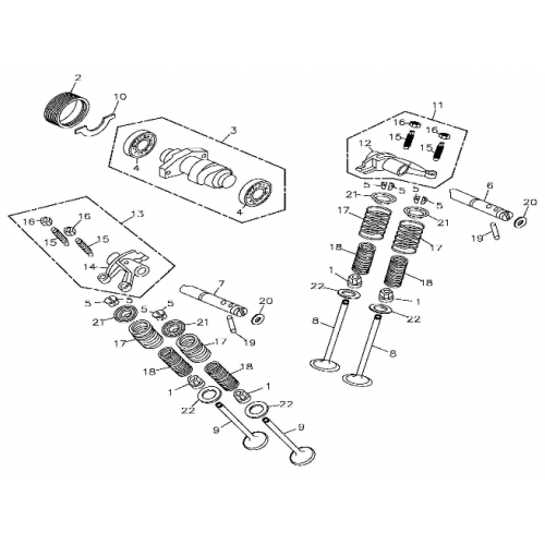 Camshaft Valve (Adly ATV 300S II CrossXRoad) Camshaft Valve (Adly ATV 300S II CrossXRoad)