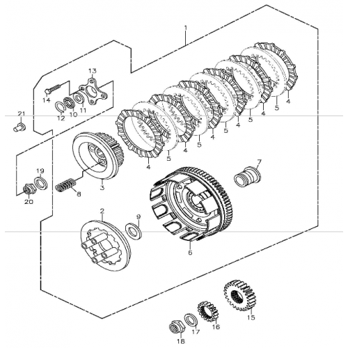 Clutch (Adly ATV 300S II CrossXRoad)