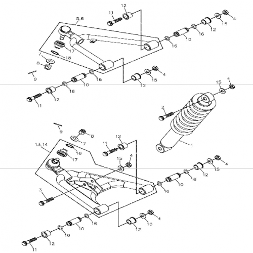 Arm (Adly ATV 300S II CrossXRoad)