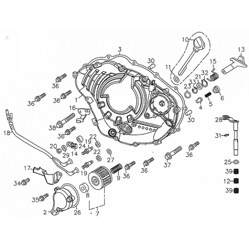 Right Crankcase Cover (Adly ATV 300S Interceptor)