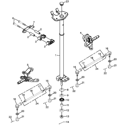 Steering (Adly ATV 300S Interceptor)
