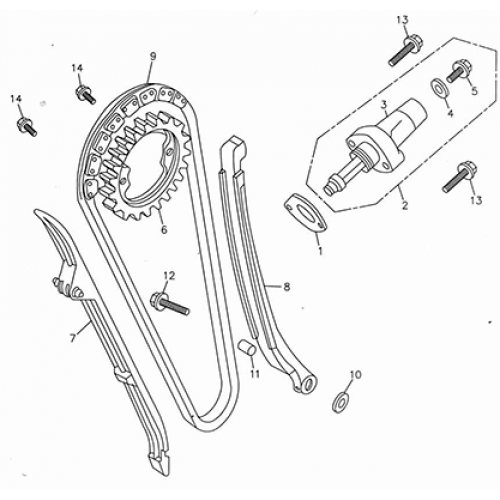 Cam Chain, Tensioner (Adly ATV 300U)