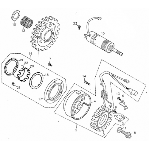 Generator (Adly ATV 300U)