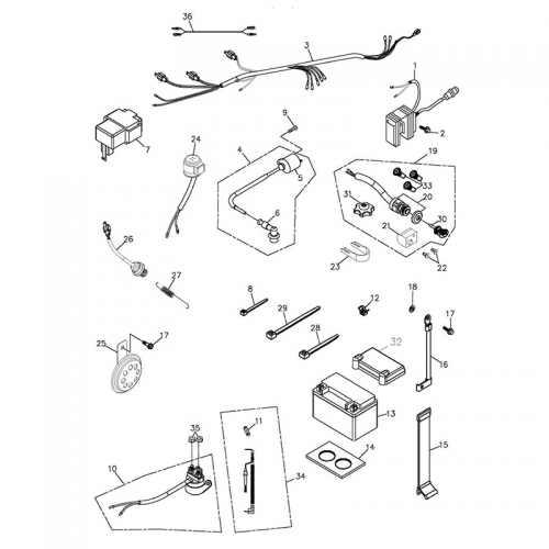 Battery & Wire Harness