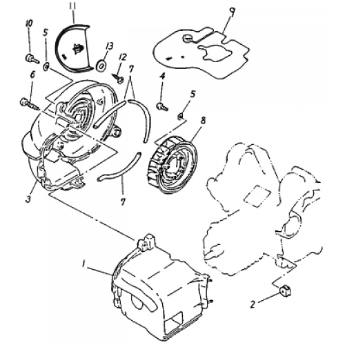 Fan, Air Shroud (Adly ATV 50cc 2T)