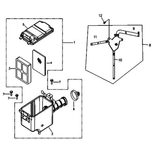 Air Cleaner (Adly ATV 90RV 4T)