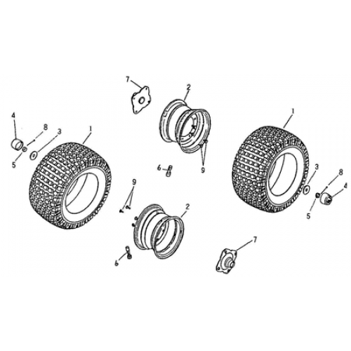 Rear Wheel (Adly ATV 90RV 4T)