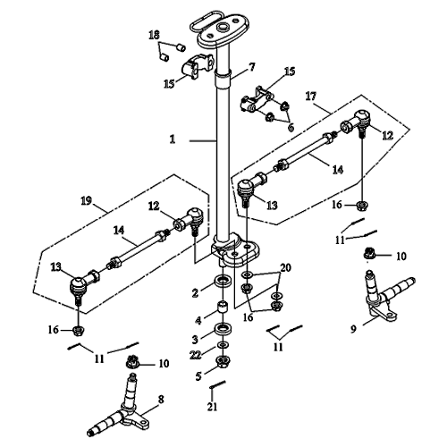 Steering (Adly ATV 90RV 4T)