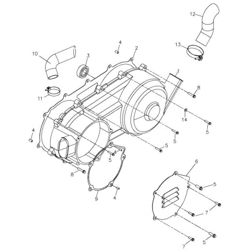 Left Crankcase Cover (Adly Mini Car 320)
