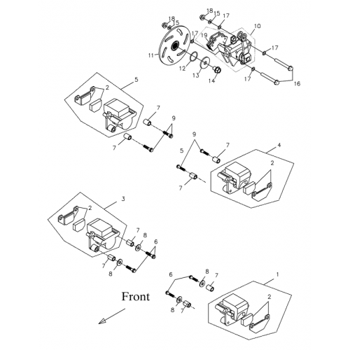 Brake Caliper (Adly Mini Car 320)