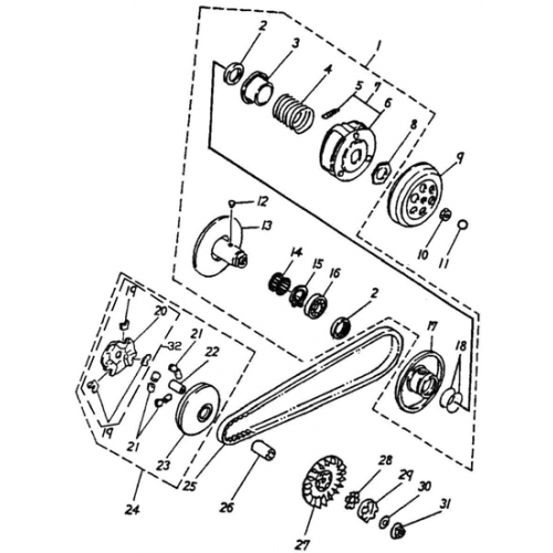 Clutch (Adly PANTHER-50 '06) Clutch (Adly PANTHER-50 '06)