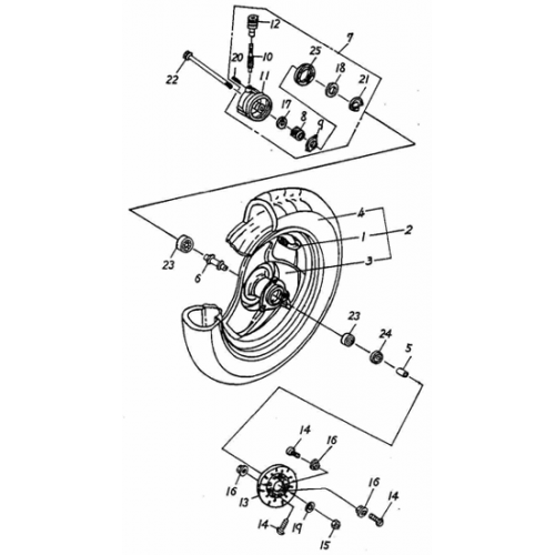 Front Wheel (Adly PANTHER-50 '06)