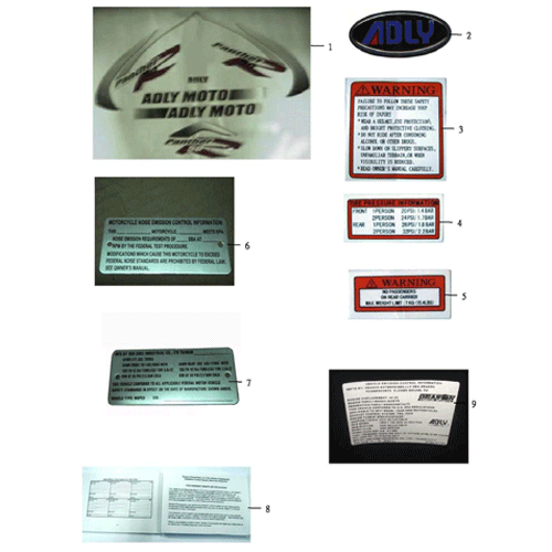 Stickers (Adly PANTHER-50 '06) Stickers (Adly PANTHER-50 '06)