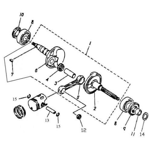 Crankshaft | Piston (ADLY GTC-50) Crankshaft | Piston (ADLY GTC-50)
