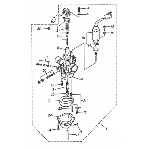 Carburetor (ADLY GTC-50) Carburetor (ADLY GTC-50)