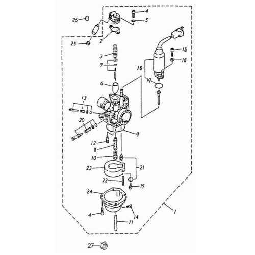 Carburetor (Adly Atv 100D)