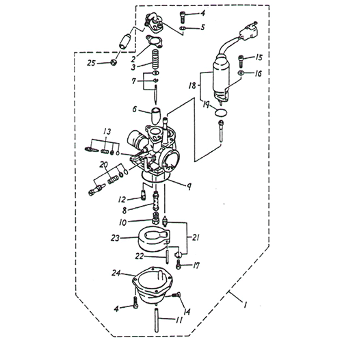 Carburetor (Adly Noble ST-50)