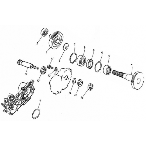 Transmission (Adly Noble ST-50) Transmission (Adly Noble ST-50)