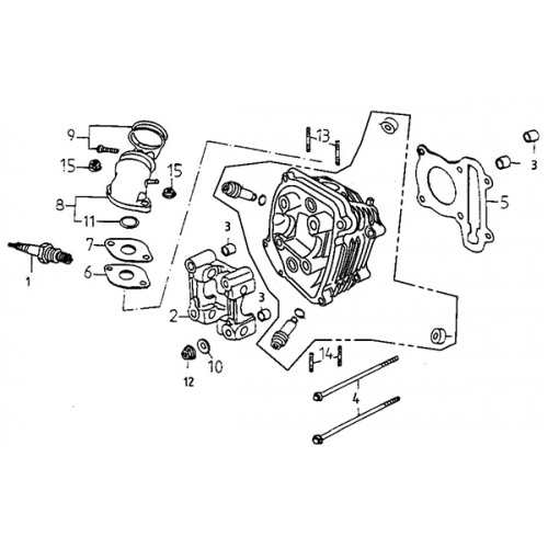 Cylinder Head (Adly Super Sonic SS-125D) Cylinder Head (Adly Super Sonic SS-125D)