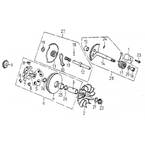 Drive Face (Adly Super Sonic SS-125D)
