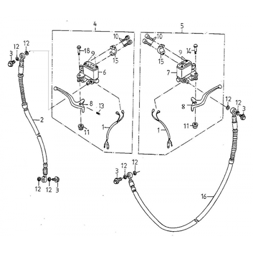 Front Master Cylinder (Adly Super Sonic SS-125D)