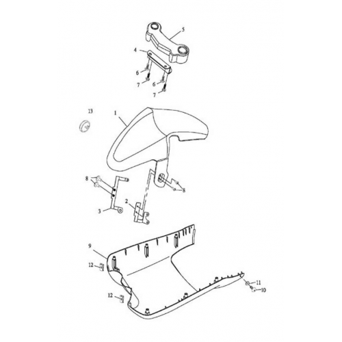 Cowling, Front Fender Cowling, Front Fender