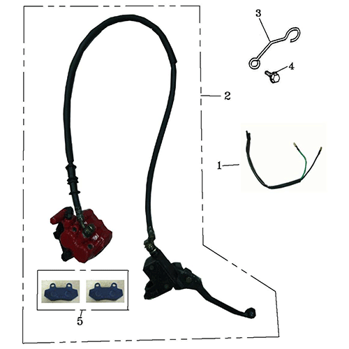 Front Master Cylinder (Adly BullsEye 50) Front Master Cylinder (Adly BullsEye 50)
