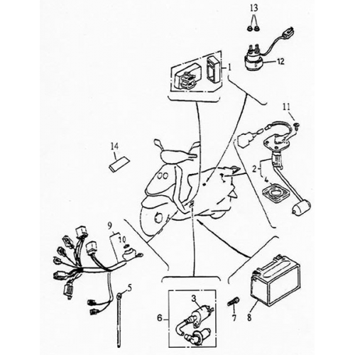 Electrical Equipment | C.D.I. (Lambretta UNO150) Electrical Equipment | C.D.I. (Lambretta UNO150)