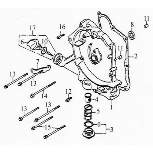 Right Crankcase Cover (Lambretta UNO150) Right Crankcase Cover (Lambretta UNO150)