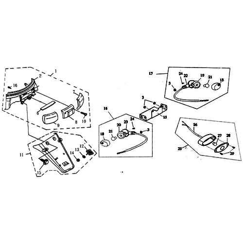 Rear Light (DOT) (Silver Fox (4 Stroke)) Rear Light (DOT) (Silver Fox (4 Stroke))
