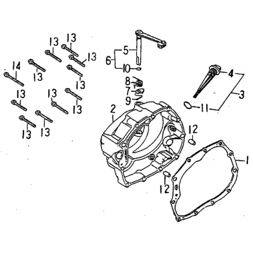 Right Crankcase Cover (Barossa ATV 170)