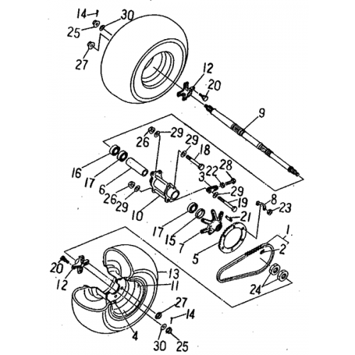 Rear Wheel (Barossa ATV 170) Rear Wheel (Barossa ATV 170)