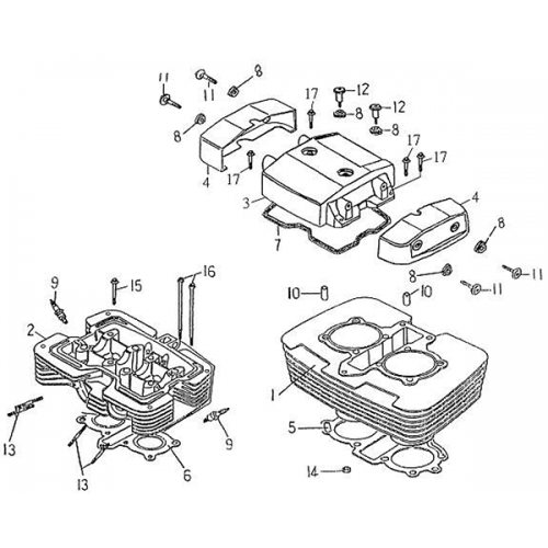 Cylinder Head (Barossa Silverhawk 250)
