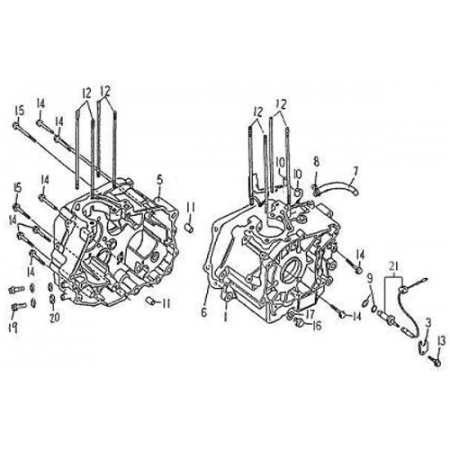 Crankcase (Barossa Silverhawk 250) Crankcase (Barossa Silverhawk 250)