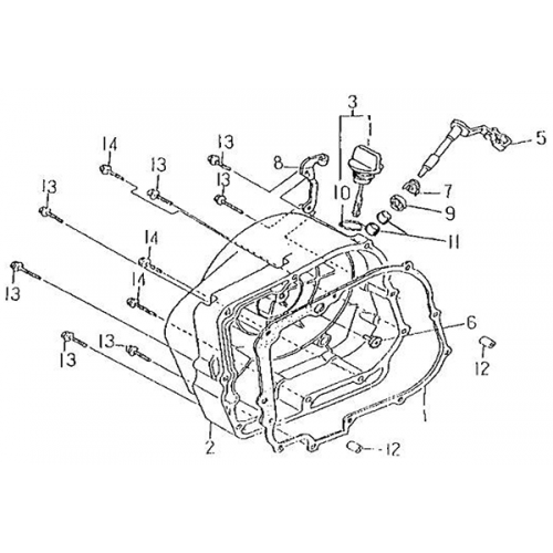 Right Crankcase Cover (Barossa Silverhawk 250) Right Crankcase Cover (Barossa Silverhawk 250)