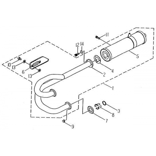 Exhaust | Muffler (Barossa Silverhawk 250) Exhaust | Muffler (Barossa Silverhawk 250)