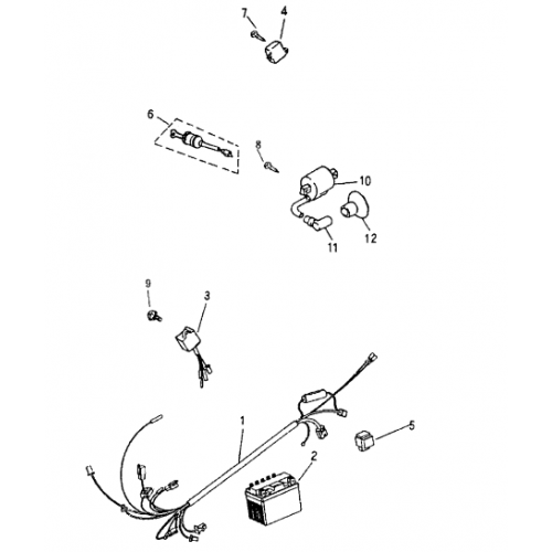Electrical Components (Bombardier Mini DS 50 2T) Electrical Components (Bombardier Mini DS 50 2T)