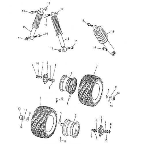 Front Wheel | Suspension (Bombardier Mini DS 50 2T)