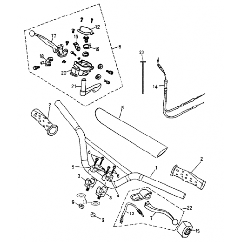 Handlebar (Bombardier Mini DS 50 2T)