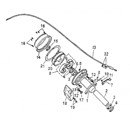 Rear Brake (Bombardier Mini DS 50 2T)