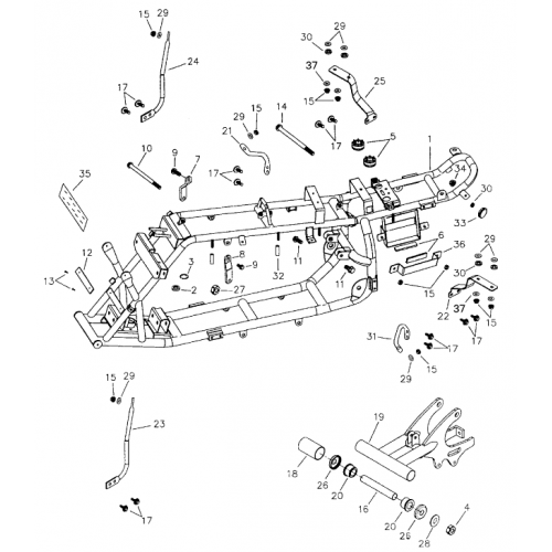 Body Frame | Seat (Bombardier Mini DS 90 2T)