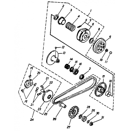 Clutch (Bombardier Mini DS 90 2T)