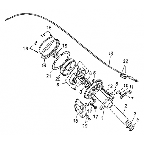 Rear Brake (Bombardier Mini DS 90 2T) Rear Brake (Bombardier Mini DS 90 2T)
